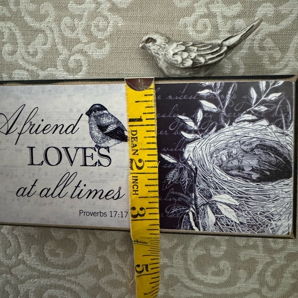 Christian Wooden Plaque Scripture Proverbs 17:17 - Picture 6 of 8